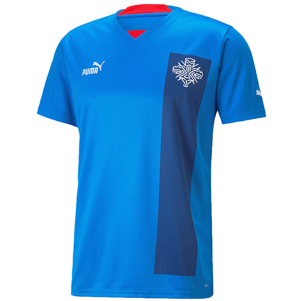 Iceland home jersey soccer uniform men's first football kit sports tops shirt 2022
